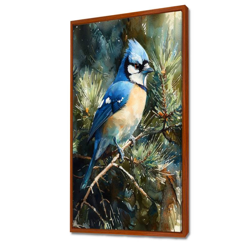 Harada - animaux, art mural sur toile, H 60 po x l 28 po, Impression encadrée flottante, Brun