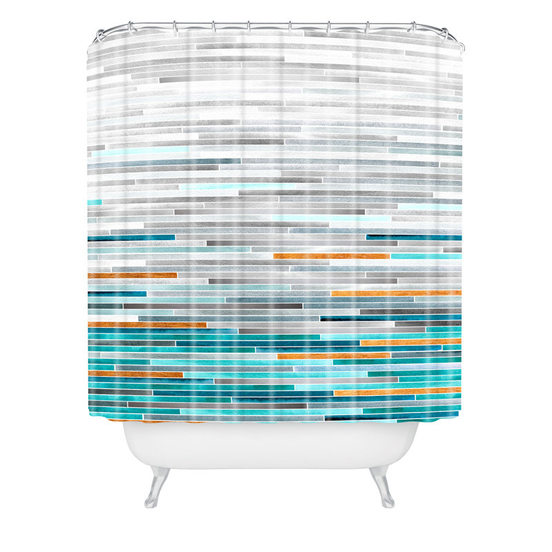 Rideau de douche simple east urban home