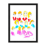 'Blondes' Framed Print Wall Art