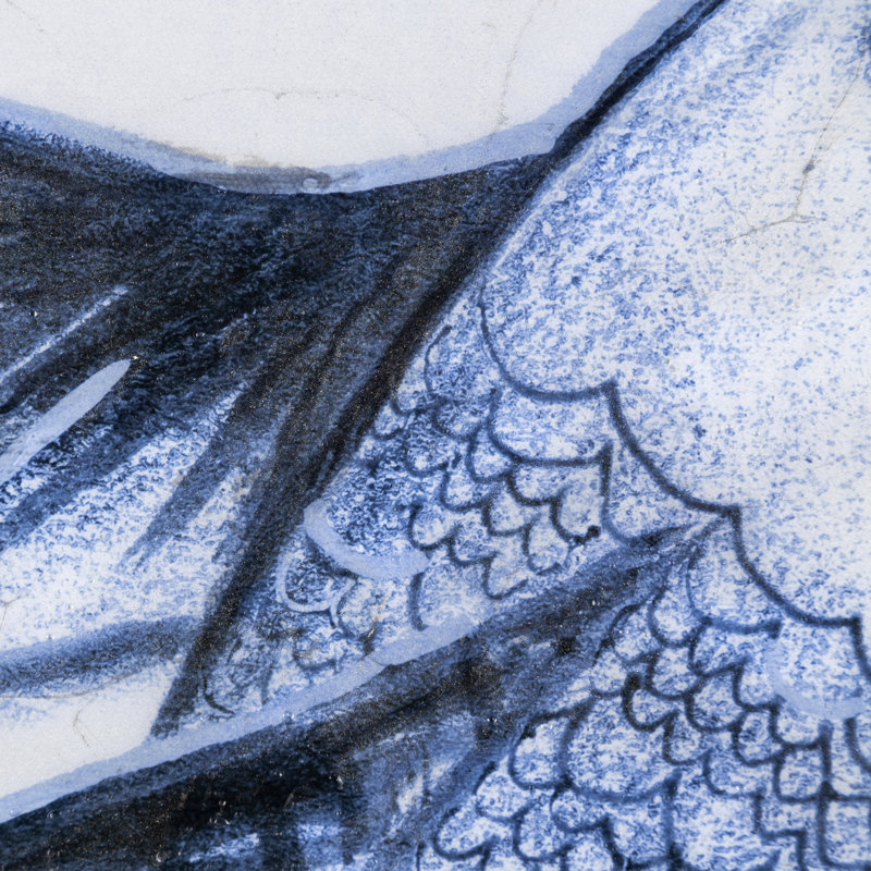 Toile texturée koi, Koi Fish Blue I