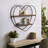Elise Heart-Shaped Metal and Wood Wall Shelf with Iron Frame and Plywood Shelves, Decorative Hanging Storage with Sturdy Design for Functional Display-212130917