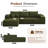 Cloudelle Compression Packed No Assembly Required 2 - Piece Corduroy Sectional-1893943929-1893943910