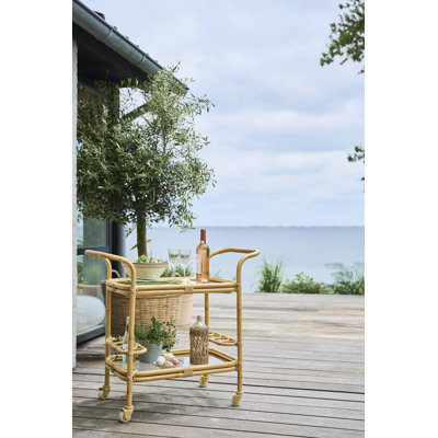 Carlo Outdoor Bar Cart - Natural