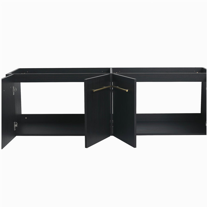 Table de salle de bain suspendue 60 po (armoire seulement, sans comptoir)