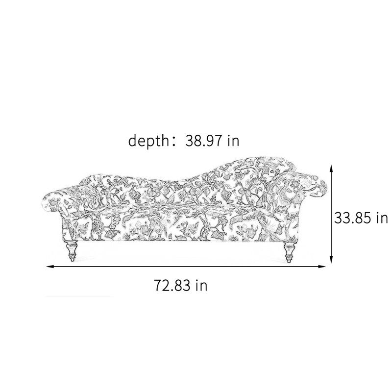Chaise longue décontractée élégante et confortable, Orienté à droite