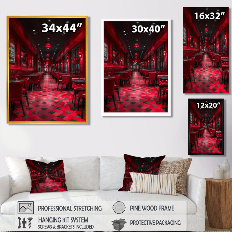 Rose, noir, éclatant, Casinos - Casinos / Pistes de course, art mural, salon, Cadre photo noir, H 40 po x l 30 po