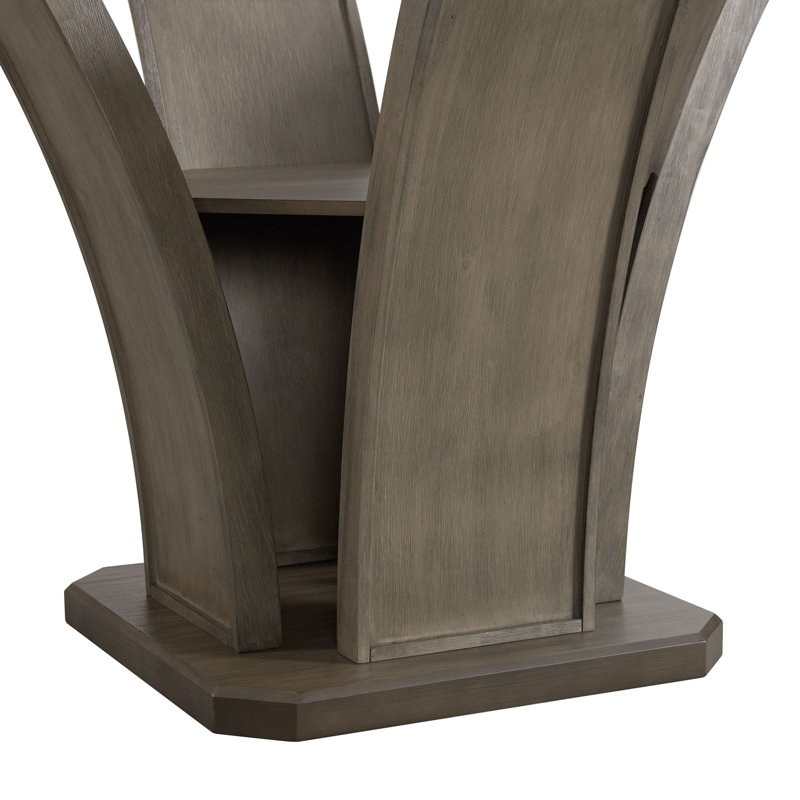 Simms Round Glass Top Dining Table