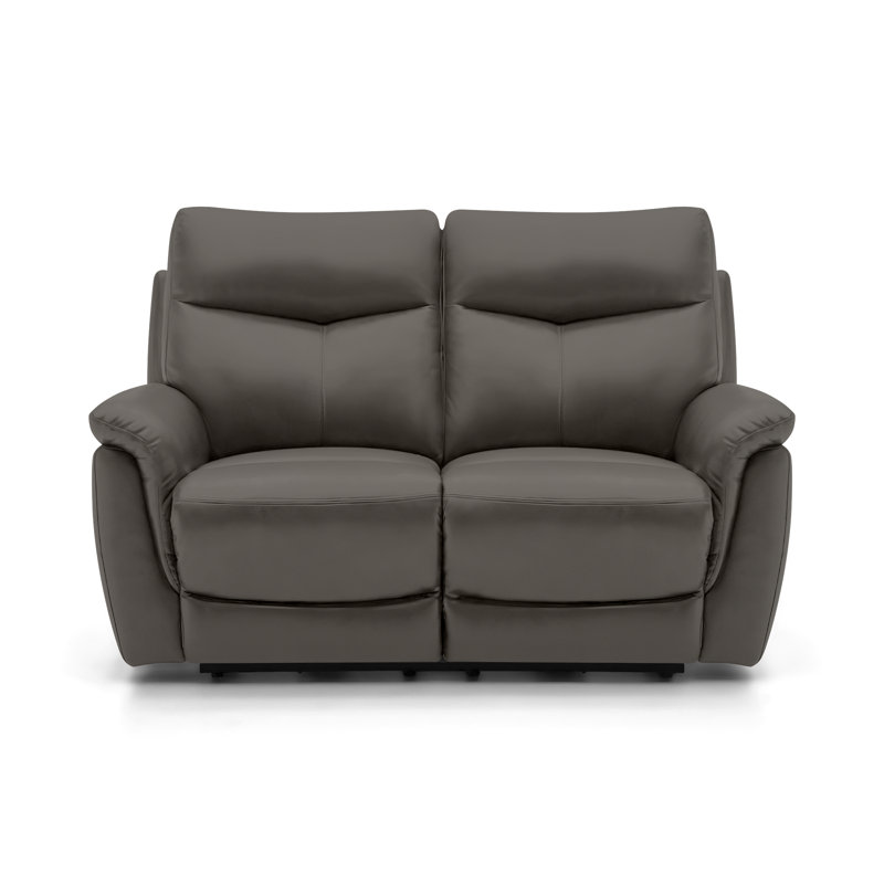 Holland 2 Seater Static Recliner, Dark Grey