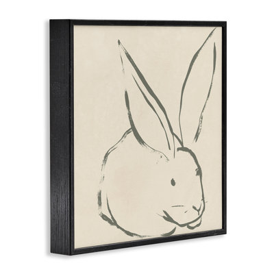 «Simple Rabbit Outline», estampe numérique par June Erica Vess