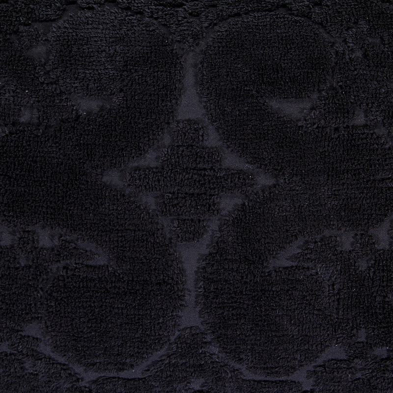 Couvre-lit grand en chenille Ashton, couvre-lit à médaillon 100% coton floral, literie traditionnelle héritage texturée, confort toutes saisons, doux et respirant, certifié OEKO-TEX, lavable à la machine, noir
