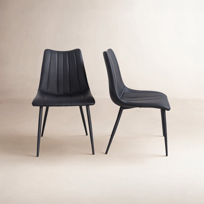 Finnigan 18'' H Polyurethane Upholstered Side Chair