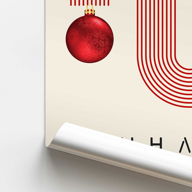 Bauhaus festif rouge 1919, Papier, H 14 po x l 11 po