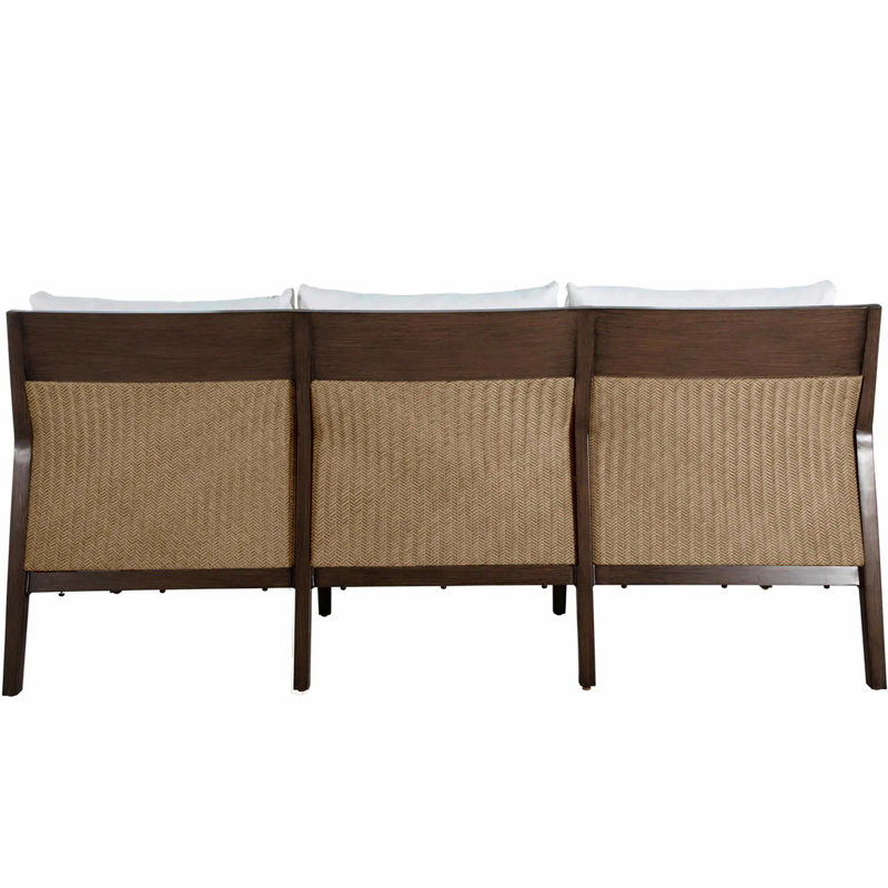 Savannah 86" Wide Outdoor Rectangle Sofa with Cushions