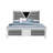 White Bed With Led-114236353