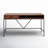 Soleil Solid Wood Top Metal Base Writing Desk-116781064