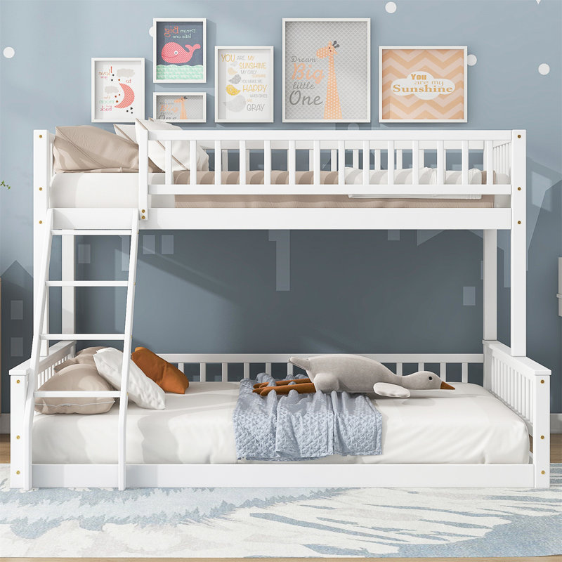 Jehuda Bed, Twin XL Over Queen, White