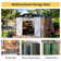 10 ft. W x 8 ft. D Metal Lean-To Storage Shed