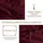 Simply Clean Solid Duvet cover Burgundy-130472442