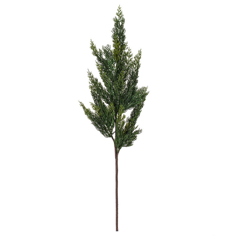 Primrue 30" Green Cedar Fern Artificial Spray 2/Bag. Features green cedar foliage.