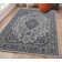 Pagedale Traditional Machine Woven Flatweave Grey and Charcoal Area Rug with Non Skid Backing