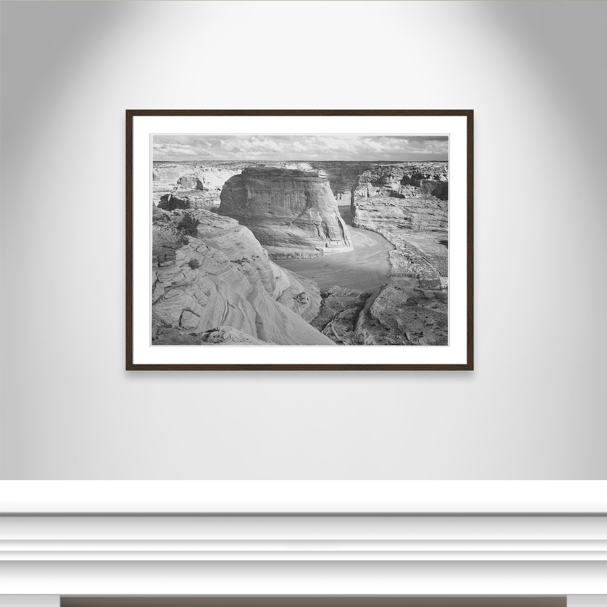 Canyon De Chelly Arizona 2 by Adams, 25.5" H x 35.5" W x 0.75" D, Walnut