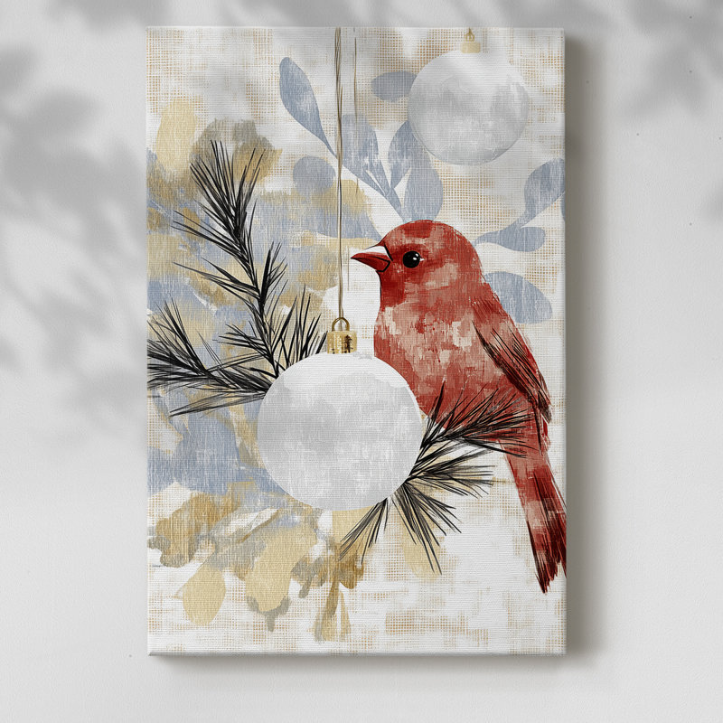 Art des Fêtes de Noël - Toile tendue avec châssis DCCDXCII, H 27 po x l 18 po
