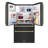 ZLINE Autograph 36 in. Black Steel Counter-Depth Refrigerator w/ Handles-84974039
