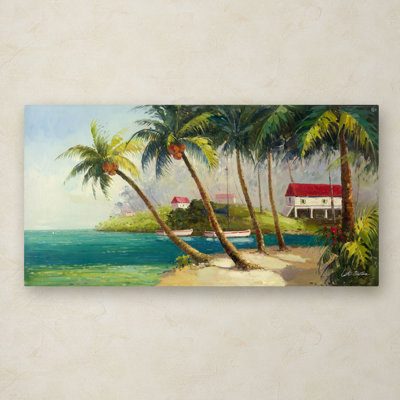 « caribean bay », reproduction sur toile tendue