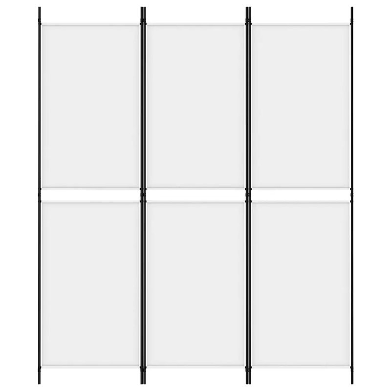 Kahleo Room Divider, White, 200cm H x 150cm W, 3