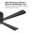 54" 4-Blade Outdoor Ceiling Fan with LED Light, 6-Speed Reversible Motor, Damp Rated Weather Resistant, Remote Control - Energy Efficient Quiet Motor-129517145-129517147