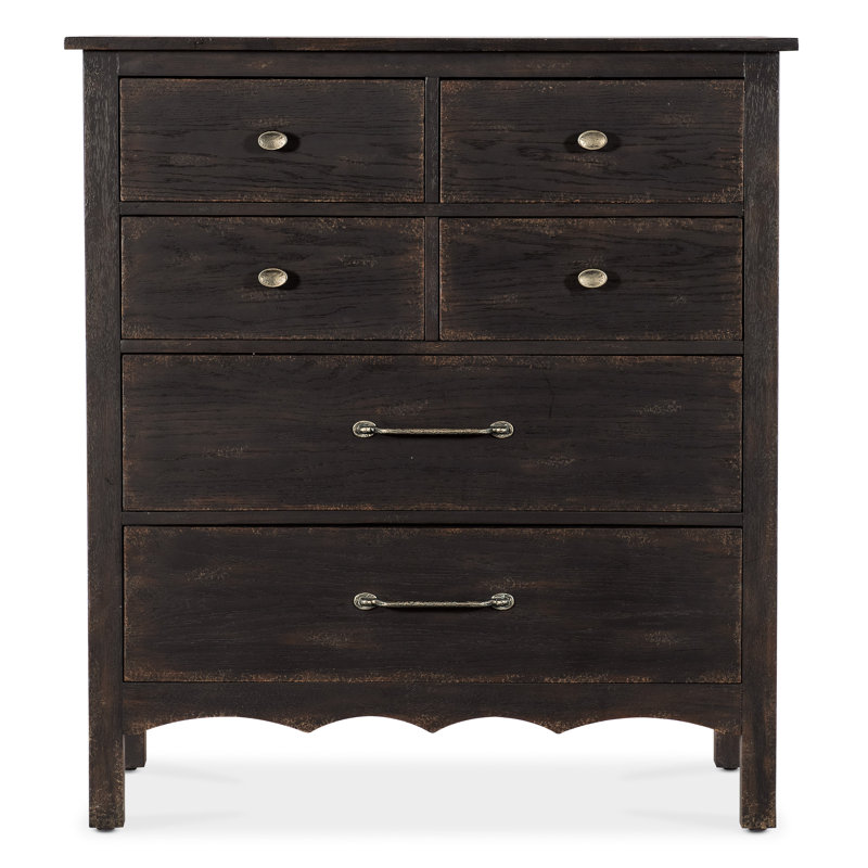 Americana 42'' W 6 - Drawer Dresser, Black