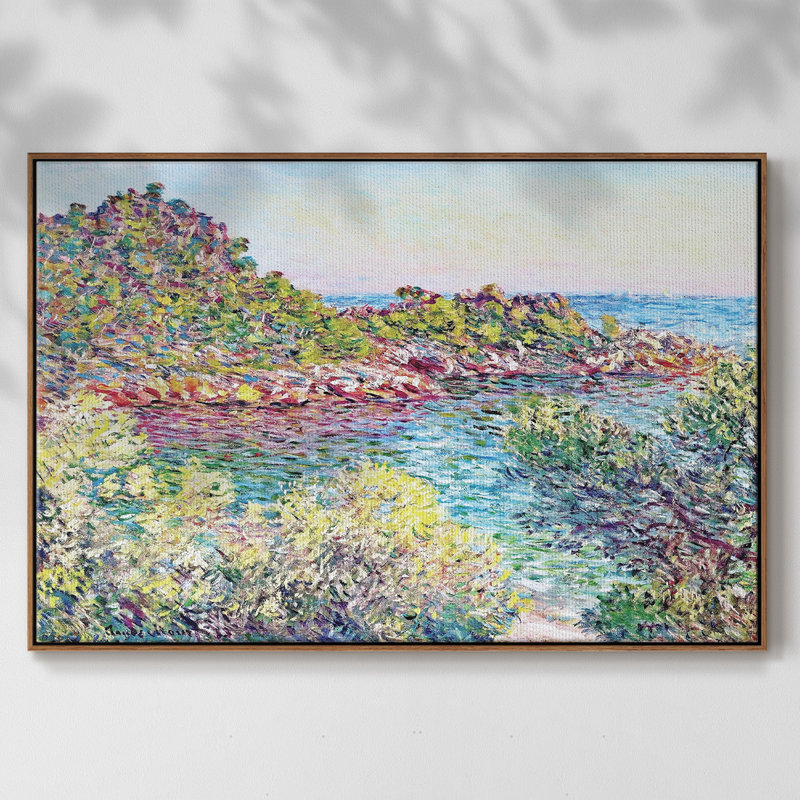 Paysage près de Montecarlo, 1883, H 17 po x l 25 po x P 2 po, Noyer