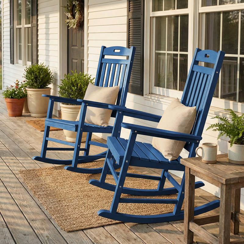 Chaise berçante d'extérieur pour l'extérieur, Marine