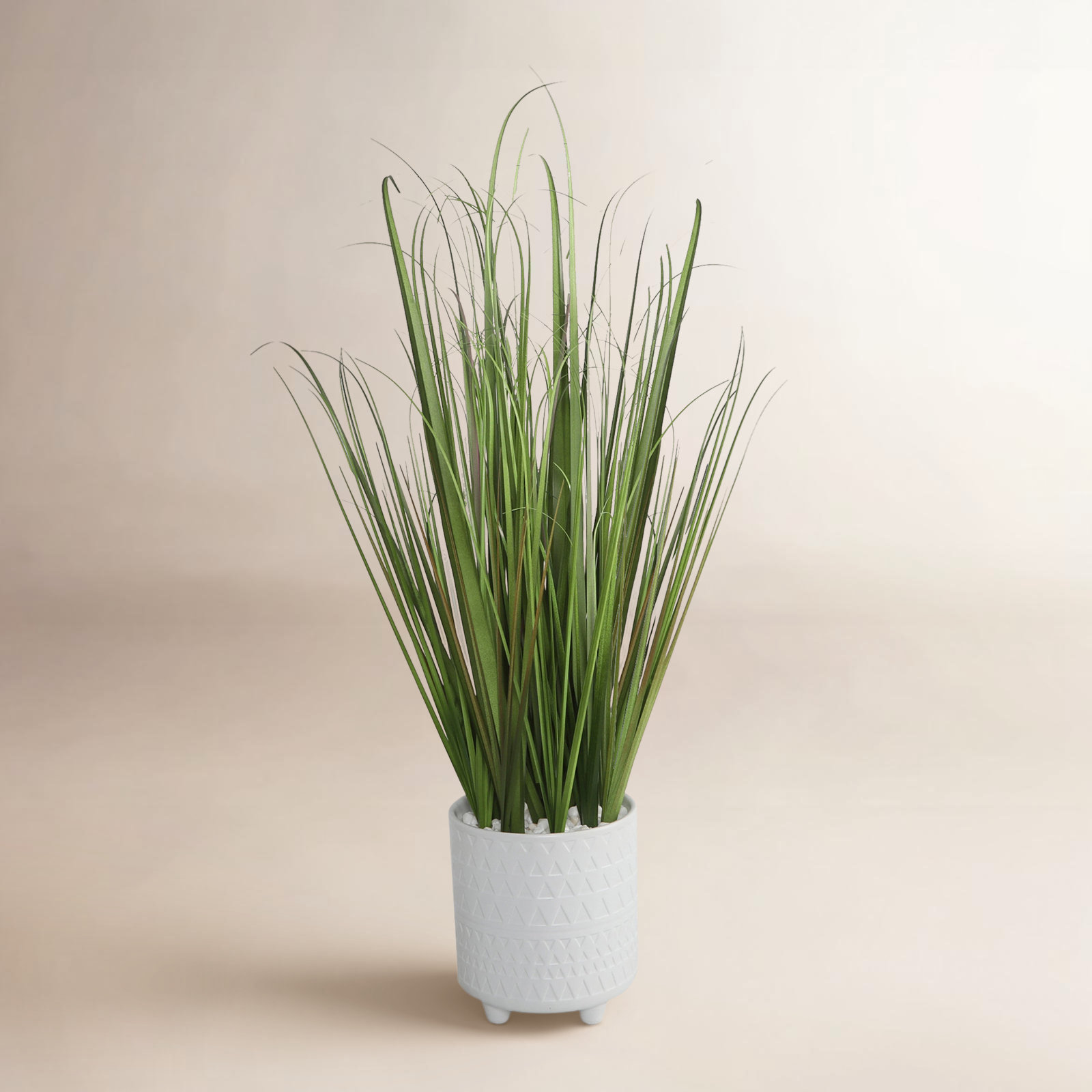 28'' Faux Onion Grass Grass in Pot