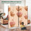 4 panneaux de paravent pliant Royal Cupcakes crémeux givré décorations de cœur toile douce séparateur de pièce cloison de protection autoportante cloison d'intimité-134512925-134512924