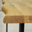 Marquand Oak Solid Wood Top Metal Base Dining Table-629308479-629308416