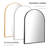 Arch Metal Accent Mirrors Modern Bathroom/Vanity Mirrors Decorative Leaning Mirrors-378286523