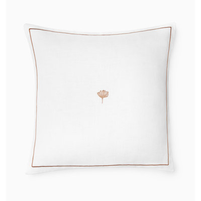 Ginkgo Linen Square Pillow Cover & Insert