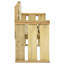Bowmin Solid Wood Pine Outdoor Bench