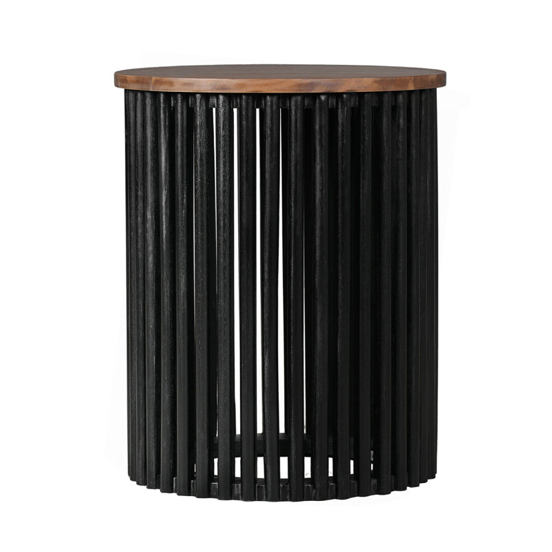 ACACIA SOLID WOOD SIDE TABLE