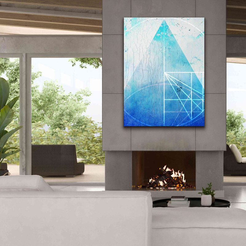 «Sacred Geometric» par Elena Ray, art mural sur toile, H 54 po x l 40 po x P 1,5 po