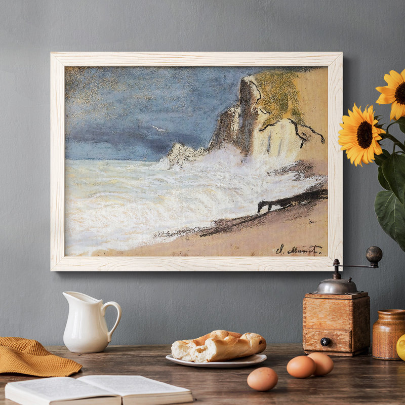 " The Manneport, Etretat ", White, 28" H x 42" W x 1.5" D