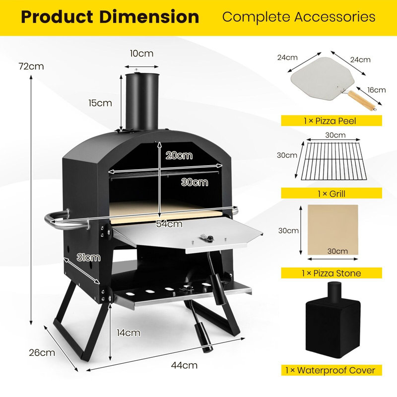 Dakota Fields Breux Countertop Pizza Oven