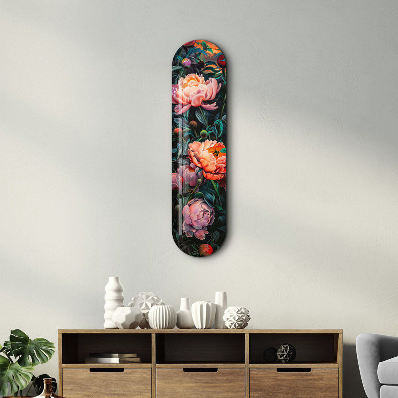 Peinture décorative en verre trempé