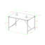 Clovis Metal Base Dining Table-22864553