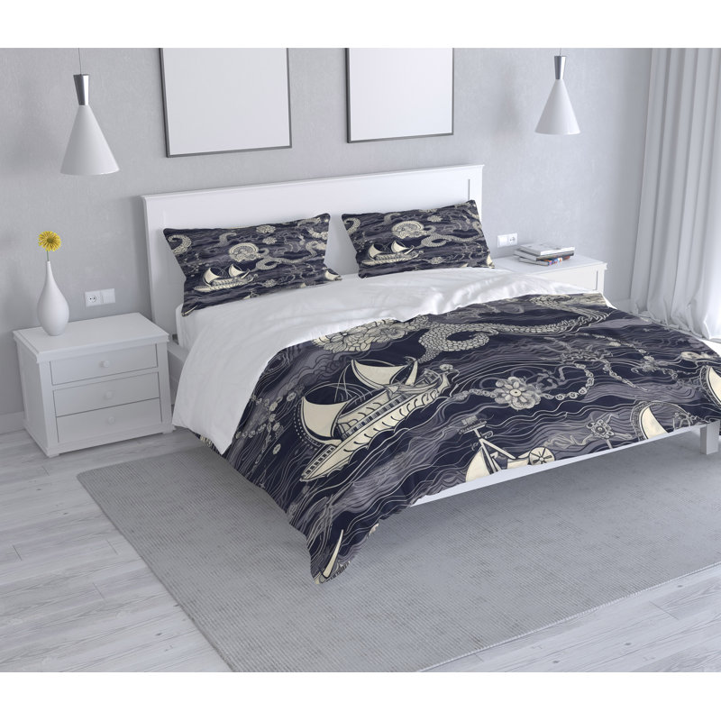 Abstract Duvet Cover, King Duvet Cover + 2 King Shams
