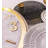 42.76" Black White Metal Free Form Wall Clocks