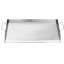 Plaque de cuisson universelle en acier inoxydable 32 x 16 po pour barbecue, fond renforcé en X, nettoyage facile grâce aux trous d'égouttement, entretien aisé.
