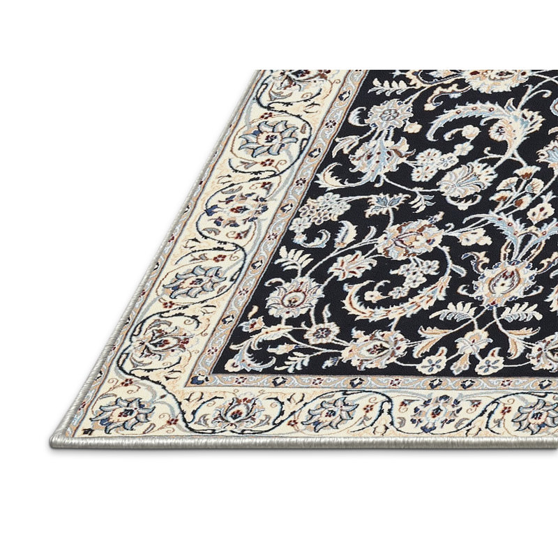 Tapis noir / beige Bohdalice, Rectangle 5 pi x 8 pi