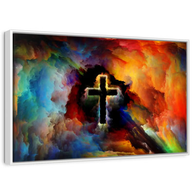 Croix colorée